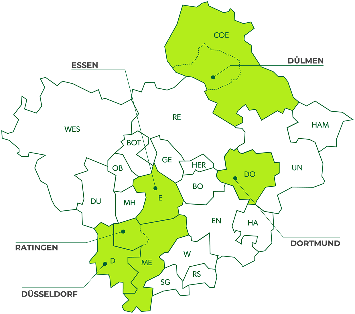 Essen Nord Karte