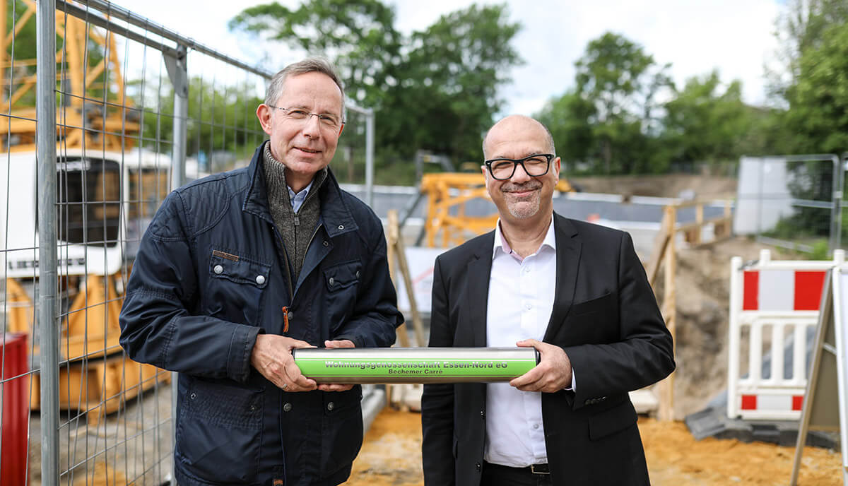 Grundsteinlegung am Neubauprojekt „Bechemer Carré“